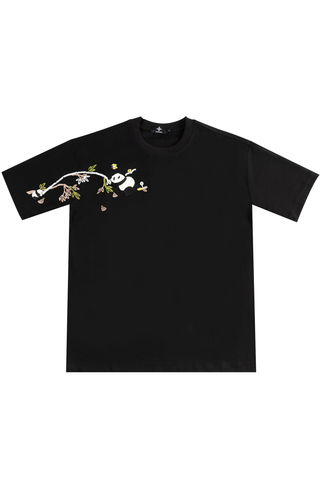BAMBOO PANDA TEE - OBSIDIAN