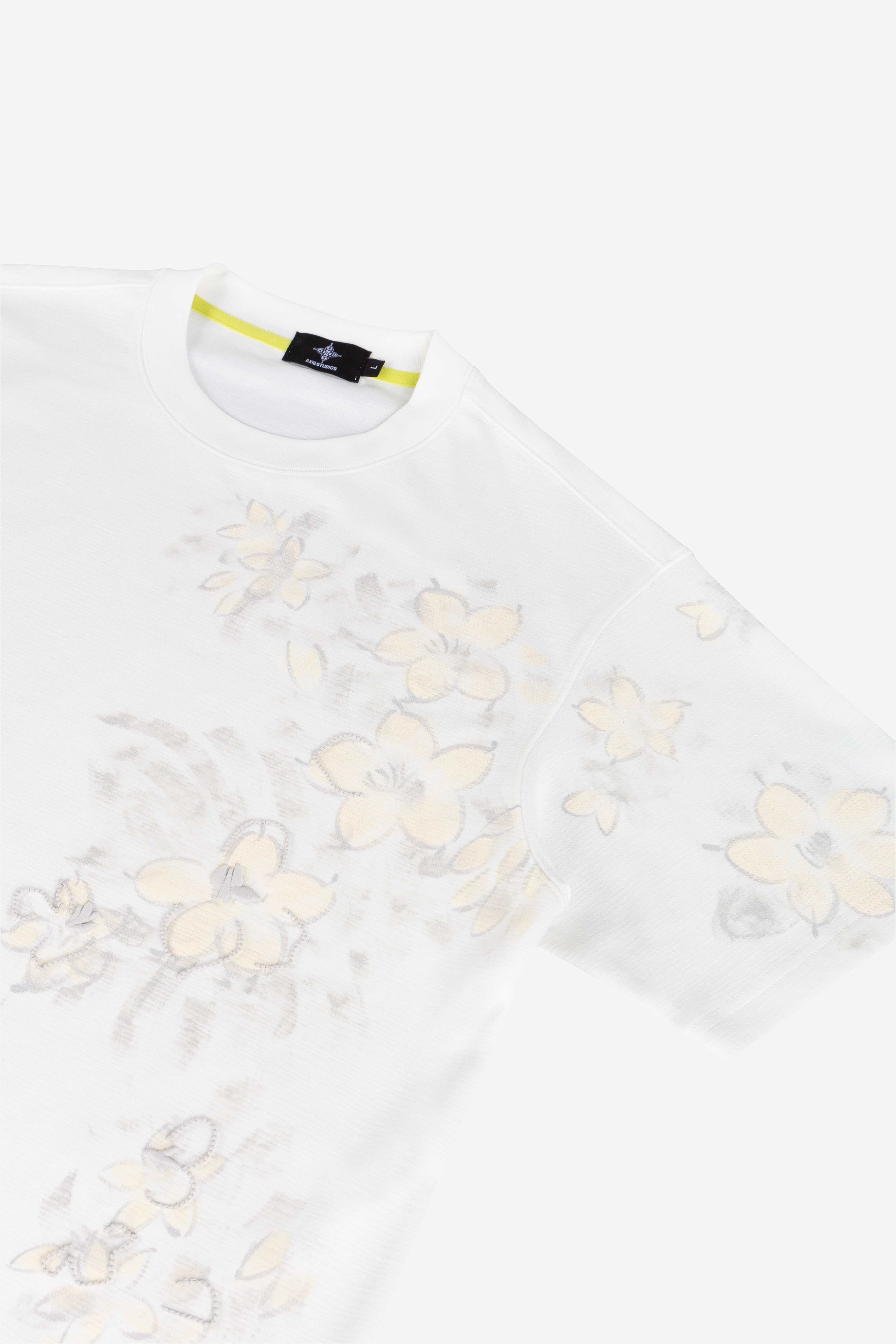 SAMPAGUITA HAND PAINTED TEE - PEARL