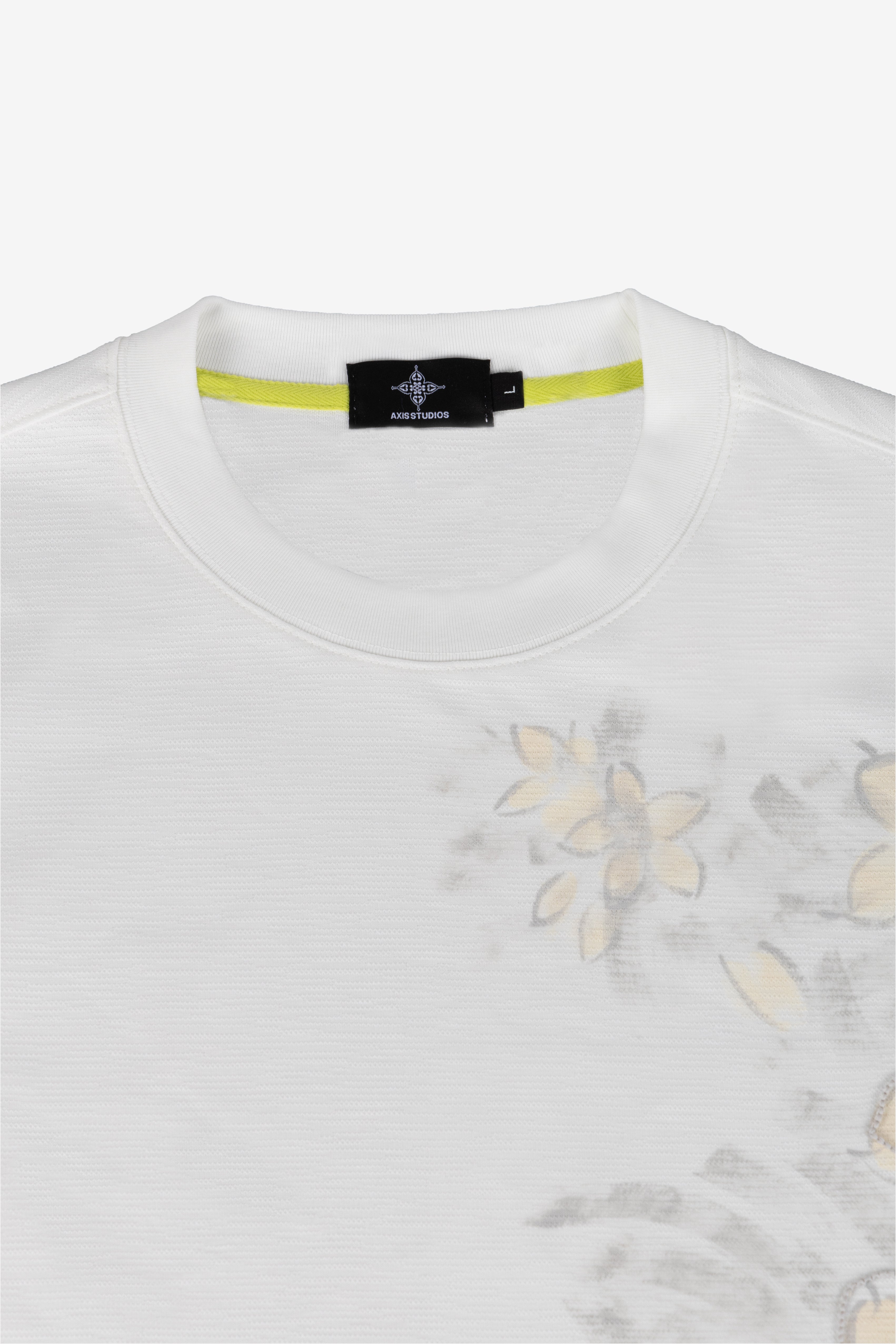 SAMPAGUITA HAND PAINTED TEE - PEARL