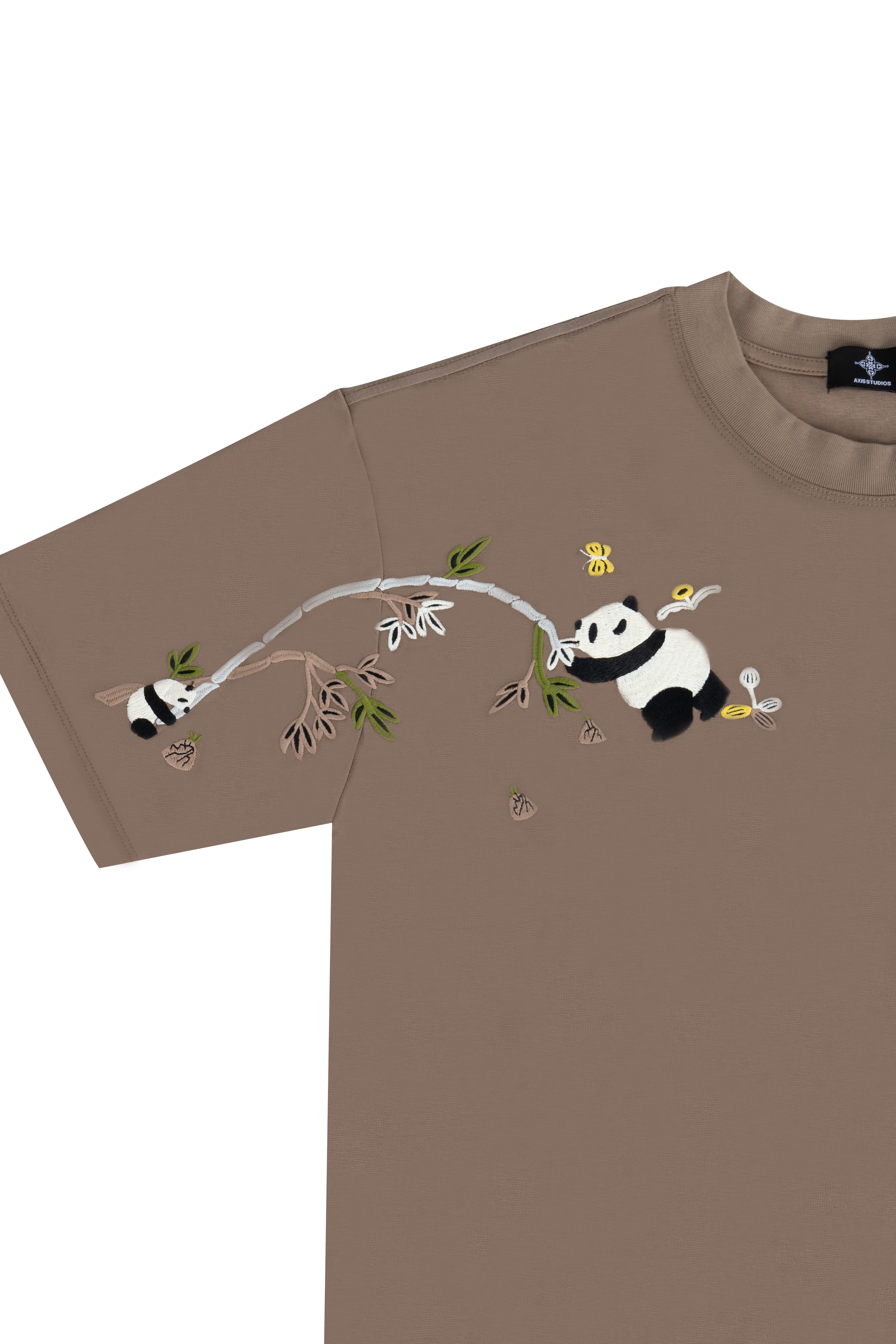BAMBOO PANDA TEE - CLAY