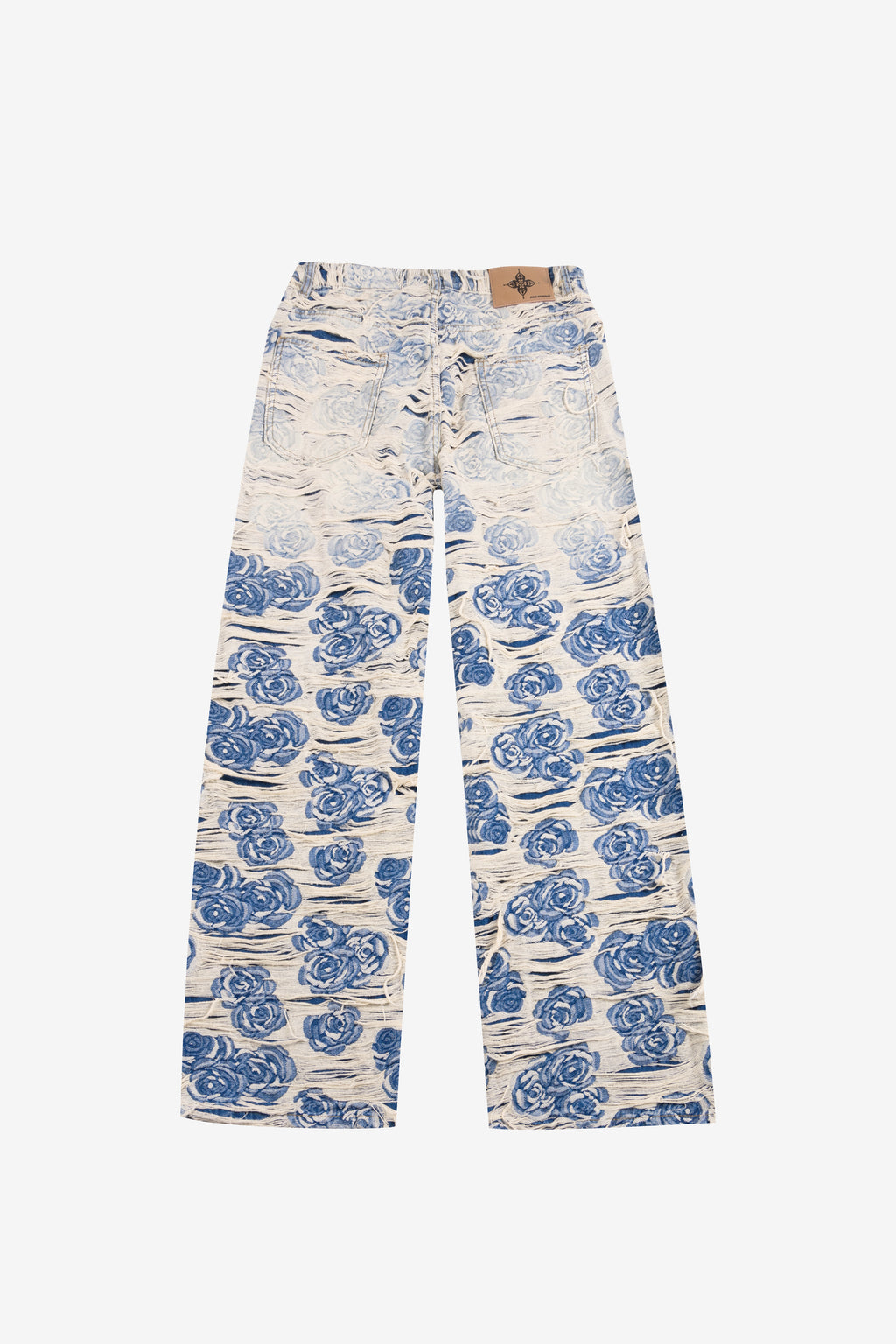 DISTRESSED PORCELAIN JEANS