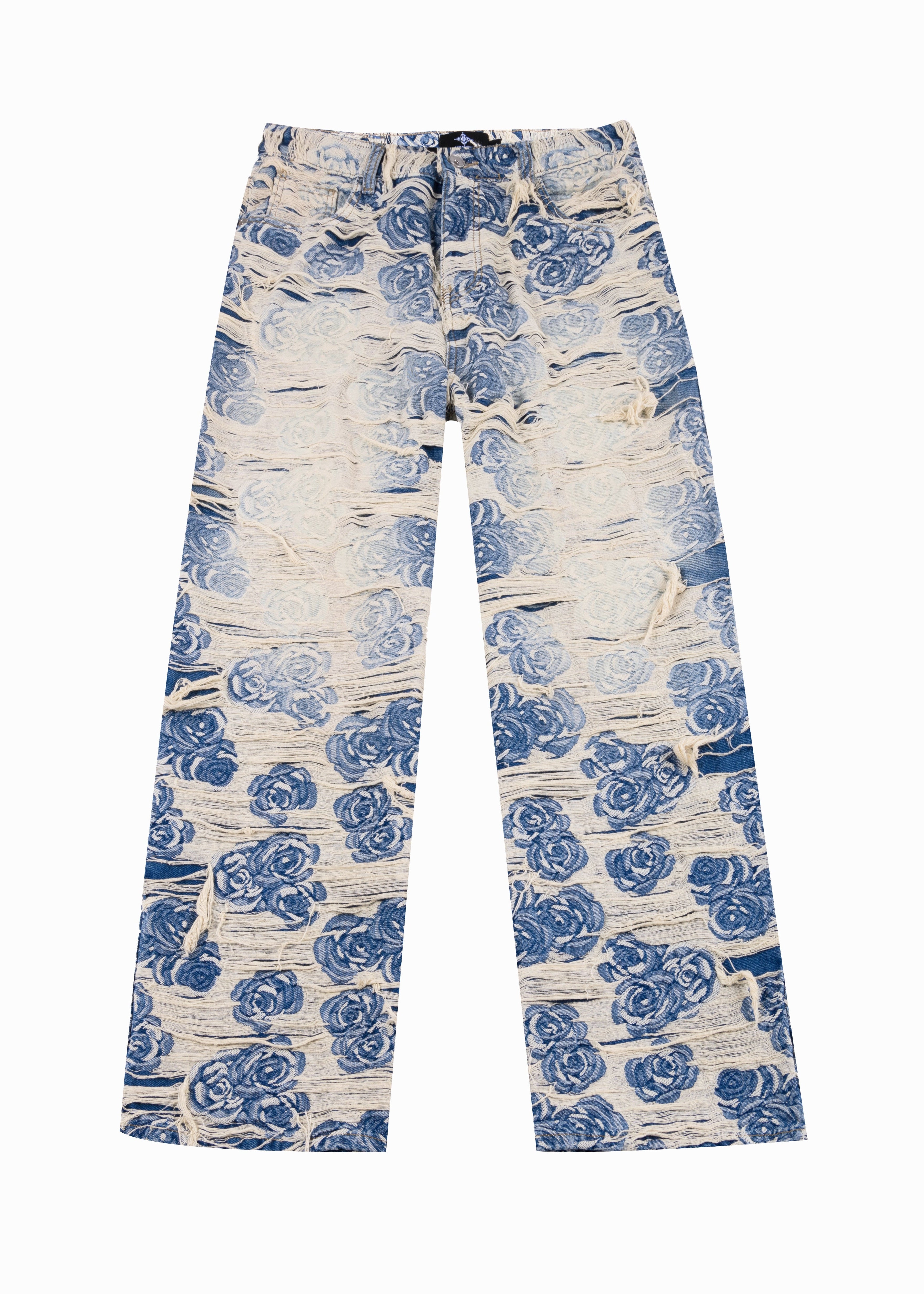 DISTRESSED PORCELAIN JEANS