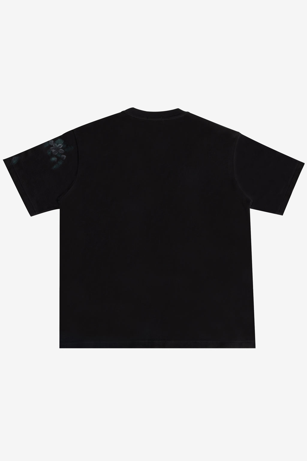 SAMPAGUITA HAND PAINTED TEE - OBSIDIAN