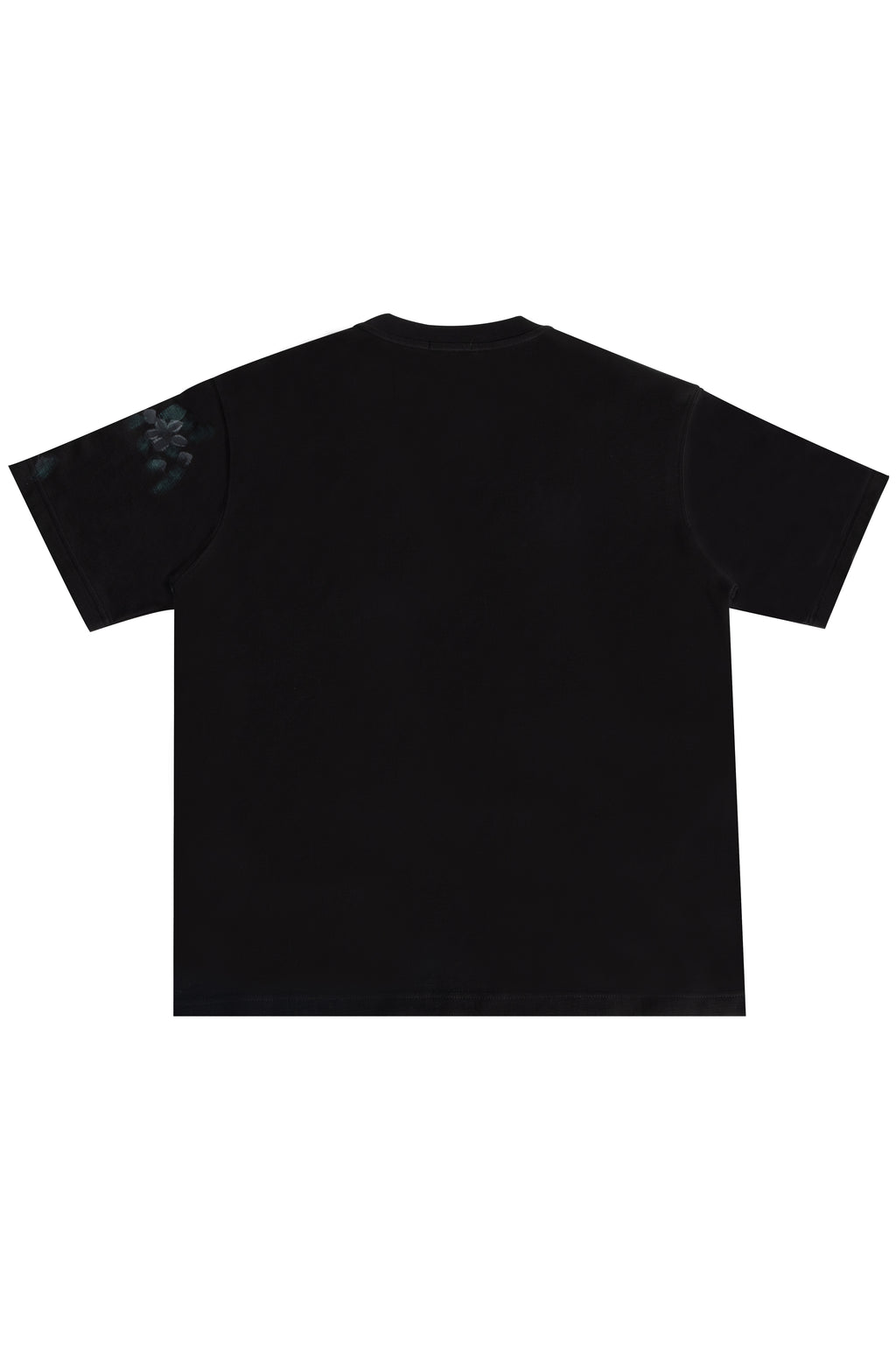 SAMPAGUITA HAND PAINTED TEE - OBSIDIAN