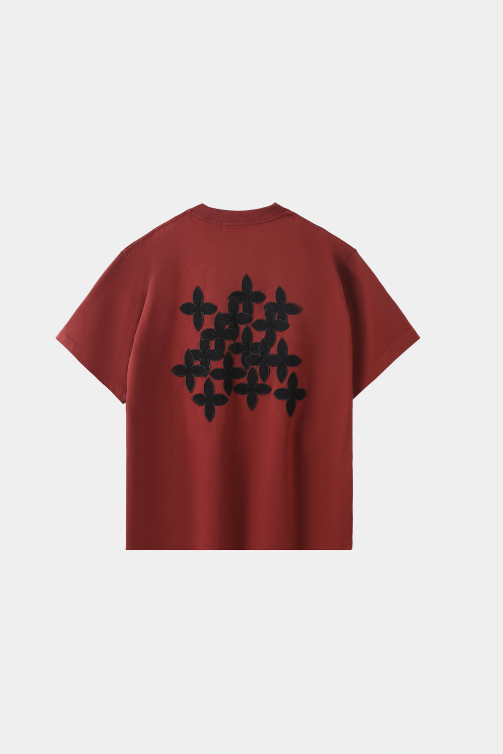 AXIS Studios Cross Tee in crimson red with black cross graphic, white background.
AXIS Studios 