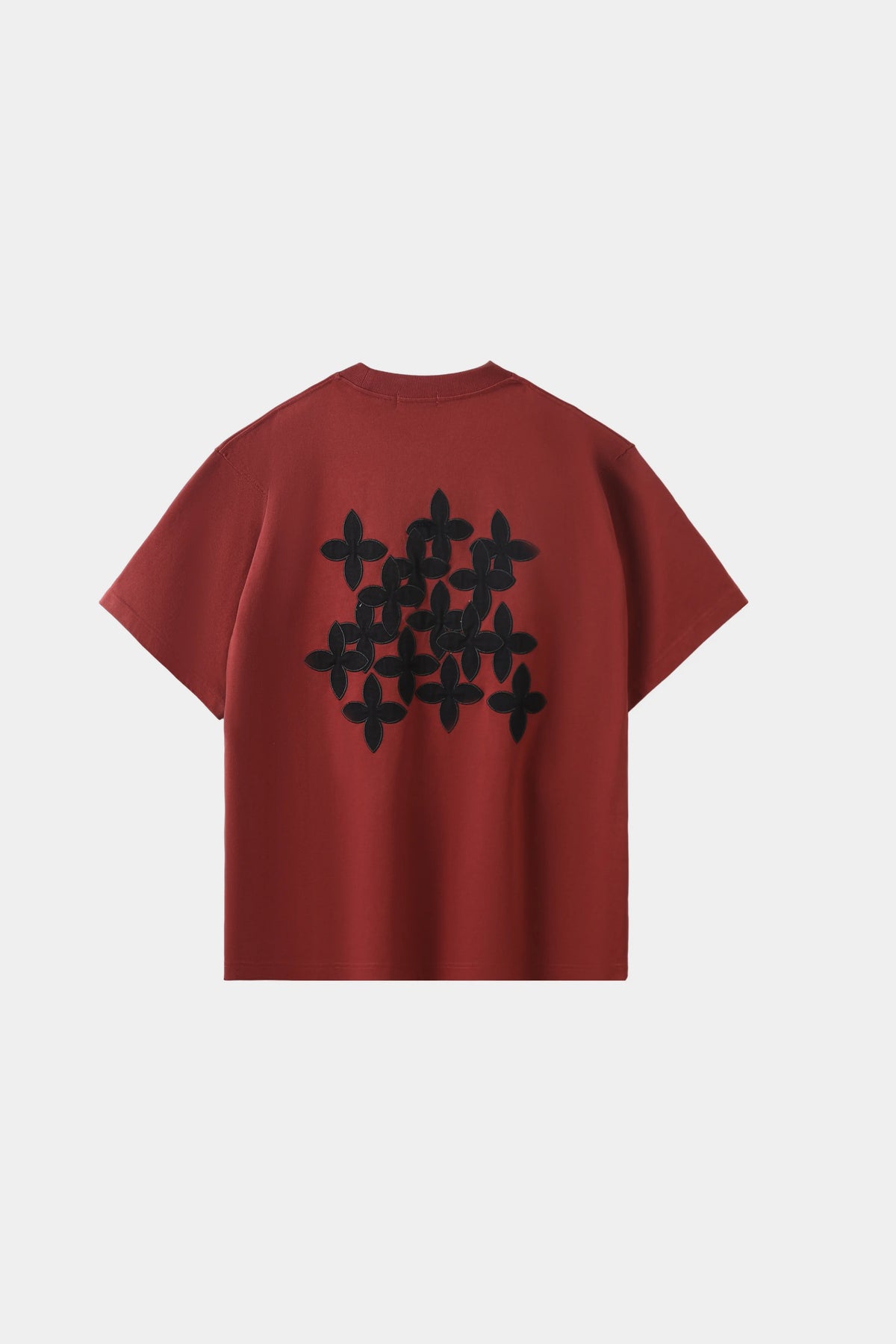 AXIS Studios Cross Tee in crimson red with black cross graphic, white background.
AXIS Studios 