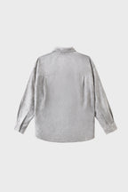 AXIS STUDIOS Jacquard grey shirt jacket