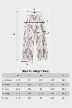 CHRYSANTHEMUM EMBROIDERED WHITE DENIM JEANS — SET PIECE