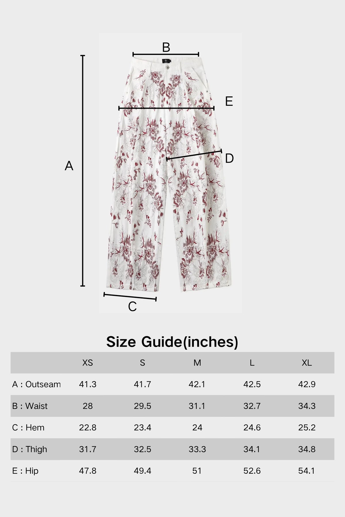 CHRYSANTHEMUM EMBROIDERED WHITE DENIM JEANS — SET PIECE