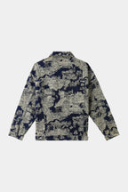 AXIS STUDIOS Denim jacket embroidered with the Qingming Scroll