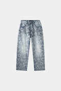 AXIS STUDIOS Porcelain baggy jacquard denim