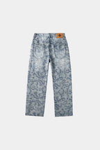 AXIS STUDIOS Porcelain baggy jacquard denim
