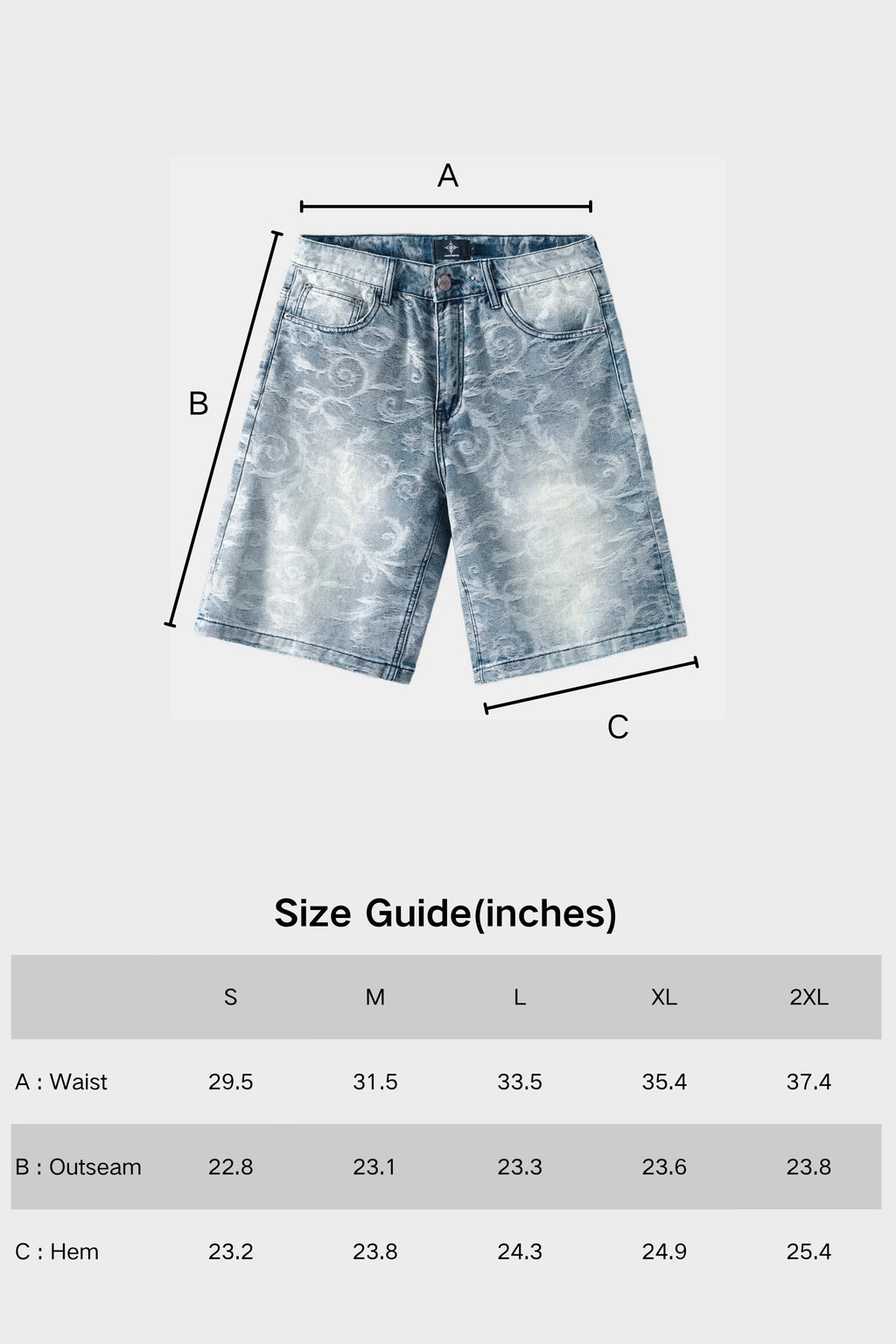 PORCELAIN WASH JORTS