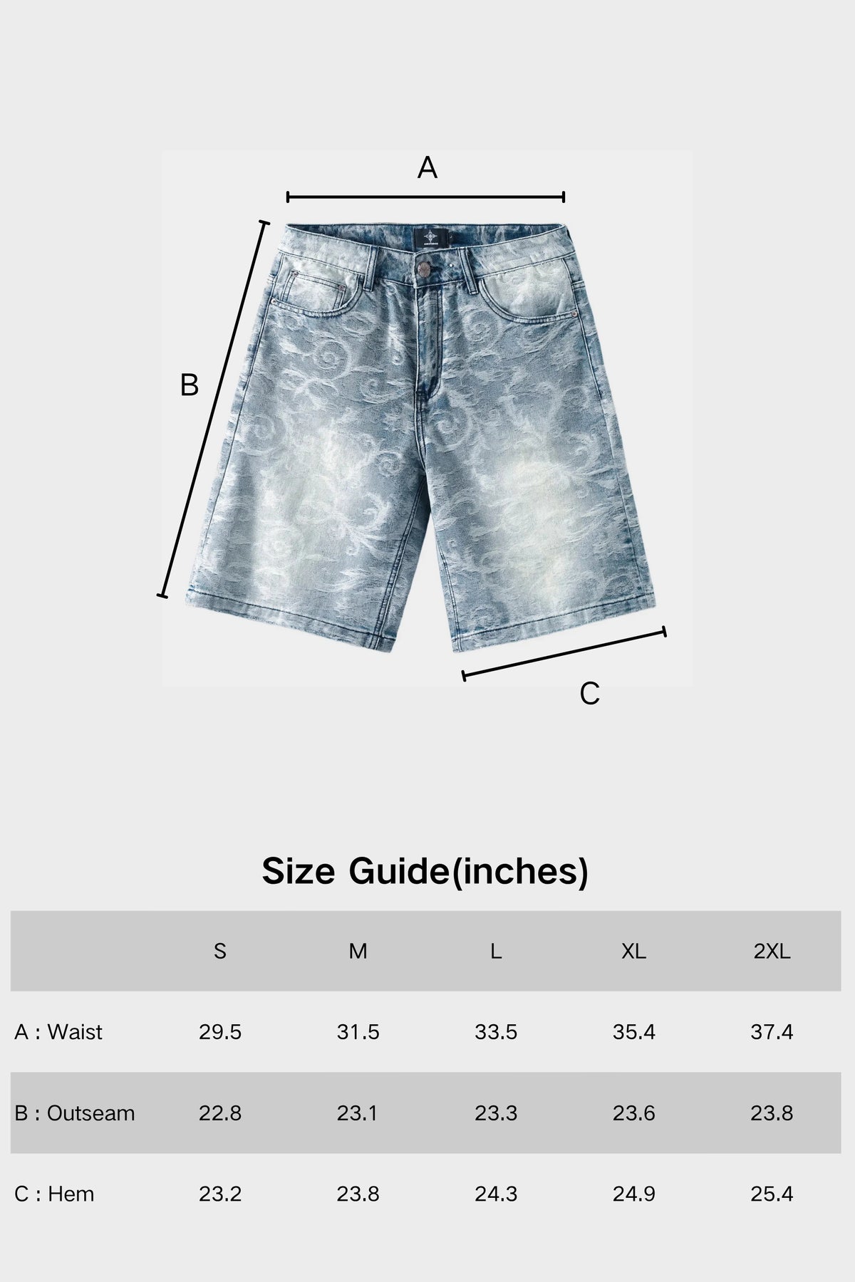 PORCELAIN WASH JORTS