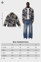 JACQUARD TAPESTRY DENIM TRUCKER JACKET