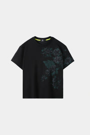 SAMPAGUITA HAND PAINTED TEE - OBSIDIAN