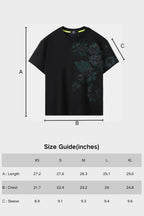 SAMPAGUITA HAND PAINTED TEE - OBSIDIAN