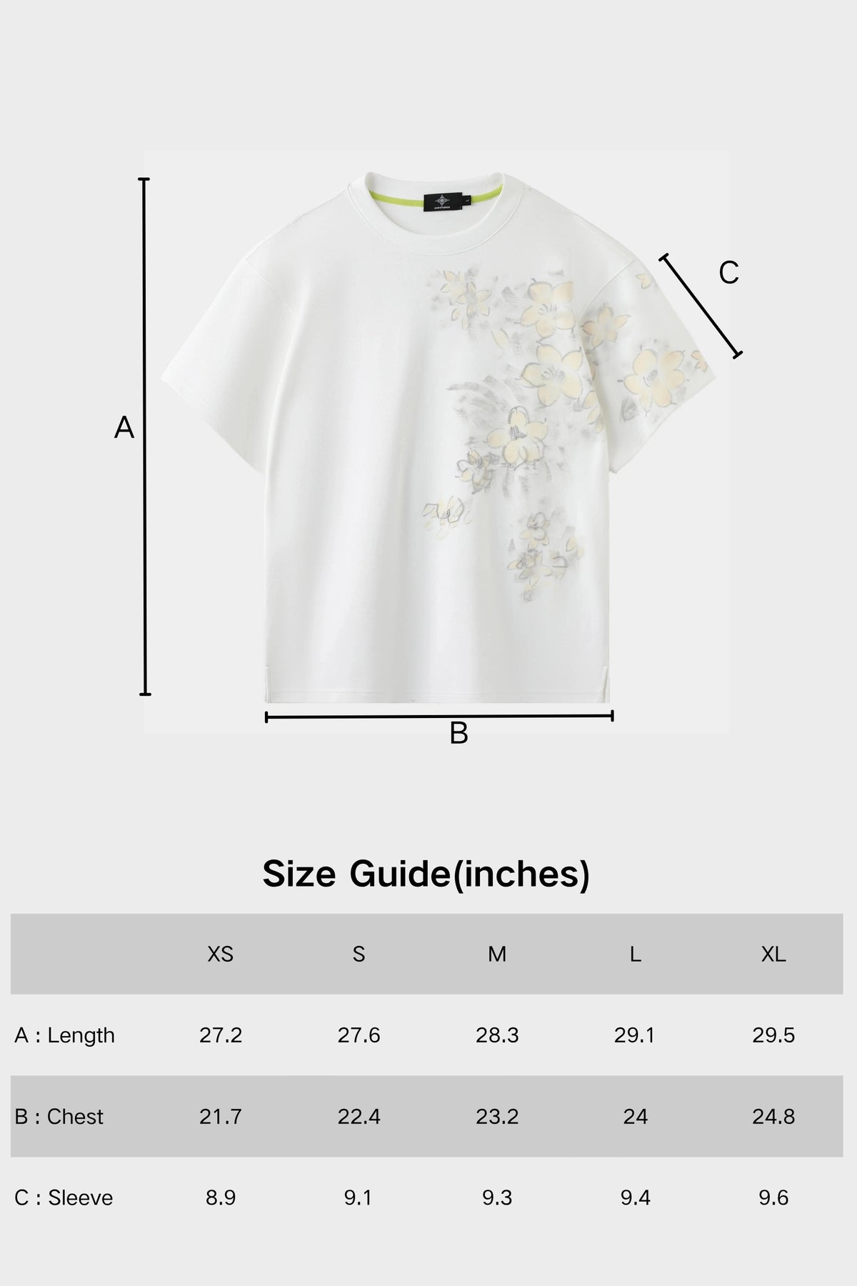 SAMPAGUITA HAND PAINTED TEE - PEARL