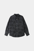 BLACK CAMELLIA JACQUARD DENIM SHIRT
