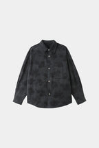 BLACK CAMELLIA JACQUARD DENIM SHIRT