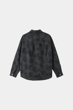 BLACK CAMELLIA JACQUARD DENIM SHIRT