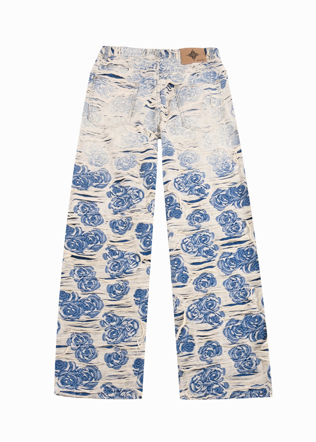 DISTRESSED PORCELAIN JEANS