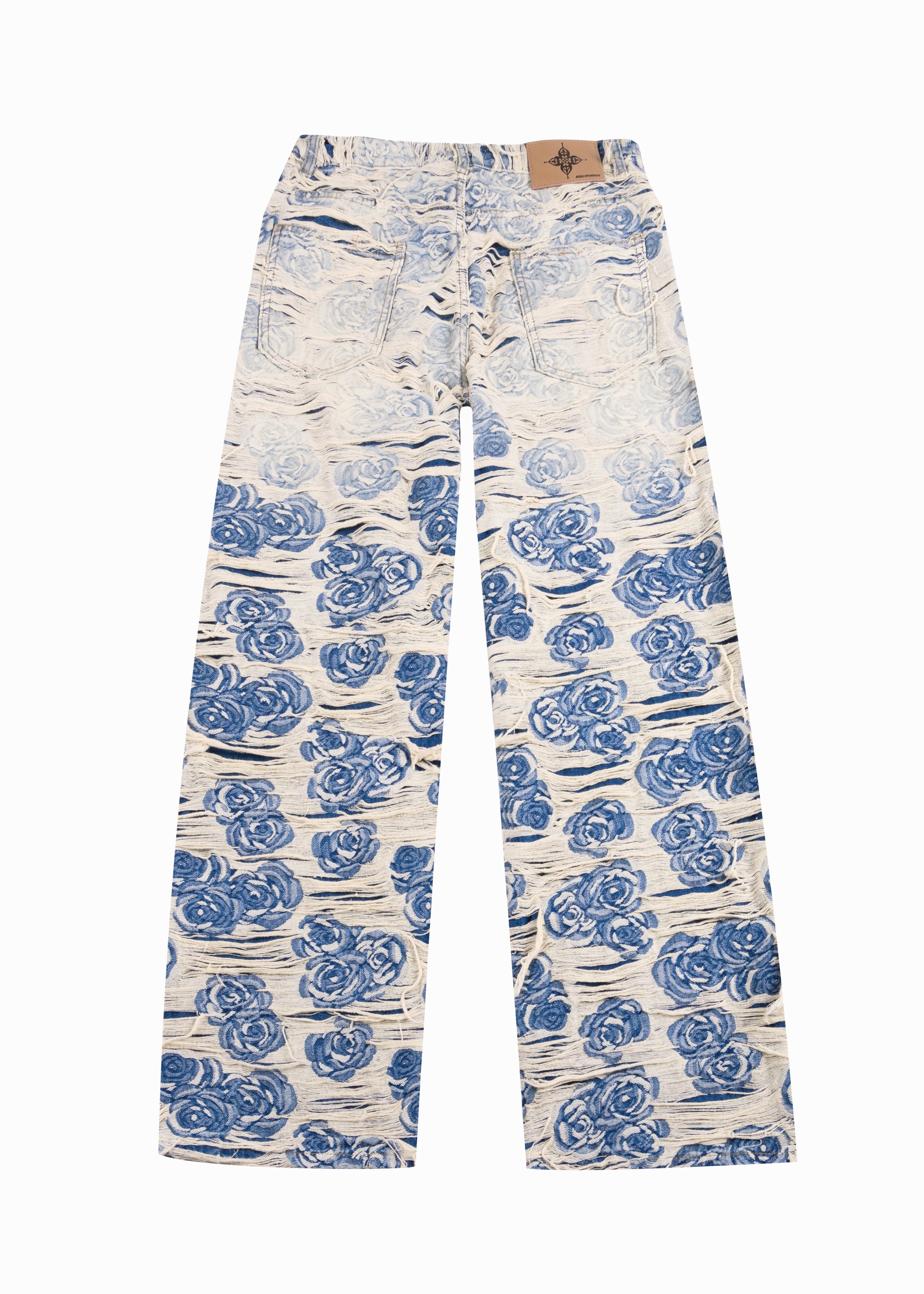 DISTRESSED PORCELAIN JEANS