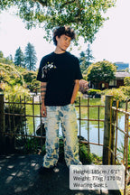 BAMBOO PANDA TEE - OBSIDIAN