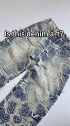 DISTRESSED PORCELAIN DENIM