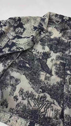 JACQUARD TAPESTRY DENIM TRUCKER JACKET